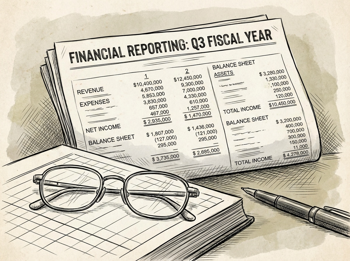 Financial reporting sketch